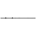 Vidaxl kit mini de porte coulissante de grange acier au carbone 122 cm