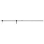 Vidaxl kit mini de porte coulissante de grange acier au carbone 200 cm
