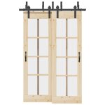 Vidaxl kit de quincaillerie de porte coulissante 152, 5 cm acier noir Vidaxl kit de quincaillerie de porte coulissante 152, 5 cm acier noir