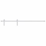 Vidaxl kit de quincaillerie de porte coulissante 183 cm acier blanc