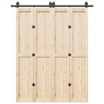 Vidaxl kit de quincaillerie de porte coulissante 183 cm acier noir Vidaxl kit de quincaillerie de porte coulissante 183 cm acier noir