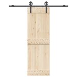 Vidaxl kit de quincaillerie de porte coulissante 183 cm acier noir Vidaxl kit de quincaillerie de porte coulissante 183 cm acier noir