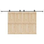 Vidaxl kit de quincaillerie de porte coulissante 400 cm acier noir Vidaxl kit de quincaillerie de porte coulissante 400 cm acier noir