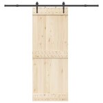Vidaxl kit de quincaillerie de porte coulissante 213, 5 cm acier noir Vidaxl kit de quincaillerie de porte coulissante 213, 5 cm acier noir