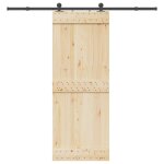 Vidaxl kit de quincaillerie de porte coulissante 213, 5 cm acier noir Vidaxl kit de quincaillerie de porte coulissante 213, 5 cm acier noir