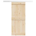 Vidaxl kit de quincaillerie de porte coulissante alliage d'aluminium