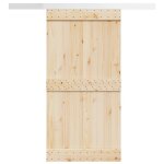 Vidaxl kit de quincaillerie de porte coulissante alliage d'aluminium