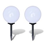 Vidaxl lampes d'alle  led 2 pcs 30 cm avec piquet de sol