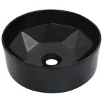 Vidaxl lavabo 36x14 cm céramique noir Vidaxl lavabo 36x14 cm céramique noir
