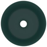 Vidaxl lavabo rond de luxe vert foncé mat 40x15 cm céramique Vidaxl lavabo rond de luxe vert foncé mat 40x15 cm céramique