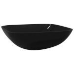 Vidaxl lavabo verre 42x42x14 cm noir