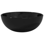 Vidaxl lavabo verre tremp 30x12 cm noir