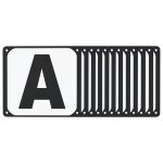 Vidaxl lettres d'arne de dressage 12 pcs acier