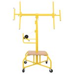 Vidaxl l�ve - plaque de pl�tre jaune 300 x 107 x 330 cm acier
