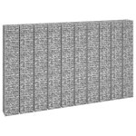 Vidaxl lits surlevs en gabions 16 pcs 30x30x50 / 100 / 150 / 200 cm fer