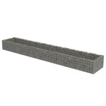 Vidaxl lit surlev a gabion acier galvanis 540x90x50 cm