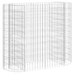 Vidaxl lit surlev a gabion fer galvanis 120x50x100 cm