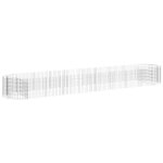 Vidaxl lit surlev a gabion fer galvanis 500x100x50 cm