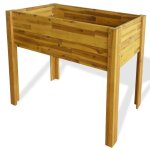 Vidaxl lit surlev de jardin bois massif d'acacia