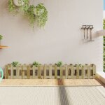 Vidaxl lit surélevé de jardin design de clôture bois de pin imprégné Vidaxl lit surélevé de jardin design de clôture bois de pin imprégné