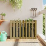 Vidaxl lit sur�lev� de jardin design de cl�ture bois de pin impr�gn�