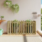 Vidaxl lit surélevé de jardin design de clôture bois de pin imprégné Vidaxl lit surélevé de jardin design de clôture bois de pin imprégné