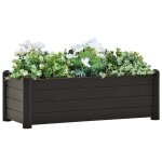 Vidaxl lit surlev de jardin pp anthracite 100x43x35 cm