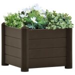 Vidaxl lit surlev de jardin pp moka 43x43x35 cm