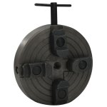Vidaxl mandrin  bois  4 mchoires connexion m18 acier noir 150x63 mm