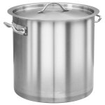 Vidaxl marmite 27 l 32x32 cm acier inoxydable