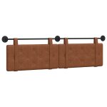 Vidaxl marron 2 pcs marron 200 x 5 x 40 cm panneau de particules