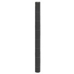 Vidaxl membrane anti - mauvaises herbes noir 1, 5x50 m pp