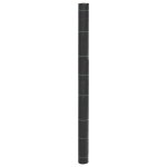 Vidaxl membrane anti - mauvaises herbes noir 1, 5x50 m pp