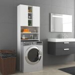 Vidaxl meuble pour machine a laver blanc 64x25, 5x190 cm