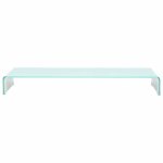 Vidaxl meuble tv / support pour moniteur 100x30x13 cm verre vert
