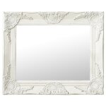 Vidaxl miroir mural style baroque 50x40 cm blanc Vidaxl miroir mural style baroque 50x40 cm blanc