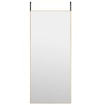 Vidaxl miroir de porte dor 40x100 cm verre et aluminium