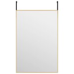 Vidaxl miroir de porte dor 40x60 cm verre et aluminium