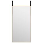Vidaxl miroir de porte dor 40x80 cm verre et aluminium