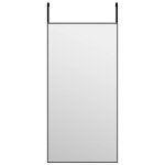 Vidaxl miroir de porte noir 40x80 cm verre et aluminium