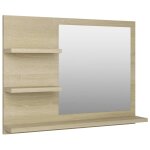 Vidaxl miroir de salle de bain chne sonoma 60x10, 5x45 cm agglomr