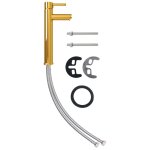 Vidaxl mitigeur de salle de bain dor� 12x30 cm