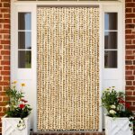Vidaxl moustiquaire beige et marron 100x220 cm chenille