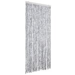 Vidaxl moustiquaire blanc et gris 90x200 cm chenille