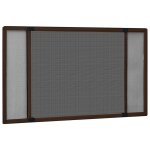 Vidaxl moustiquaire extensible pour fentres marron (100 - 193)x75 cm