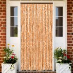 Vidaxl moustiquaire ocre et blanc 90x220 cm chenille