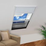 Vidaxl moustiquaire plisse pour fentre et store aluminium 80 x 120cm