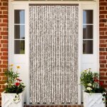 Vidaxl moustiquaire taupe et blanc 100x220 cm chenille