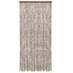 Vidaxl moustiquaire taupe et blanc 90x220 cm chenille Vidaxl moustiquaire taupe et blanc 90x220 cm chenille