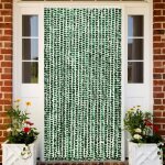 Vidaxl moustiquaire vert et blanc 100x220 cm chenille Vidaxl moustiquaire vert et blanc 100x220 cm chenille